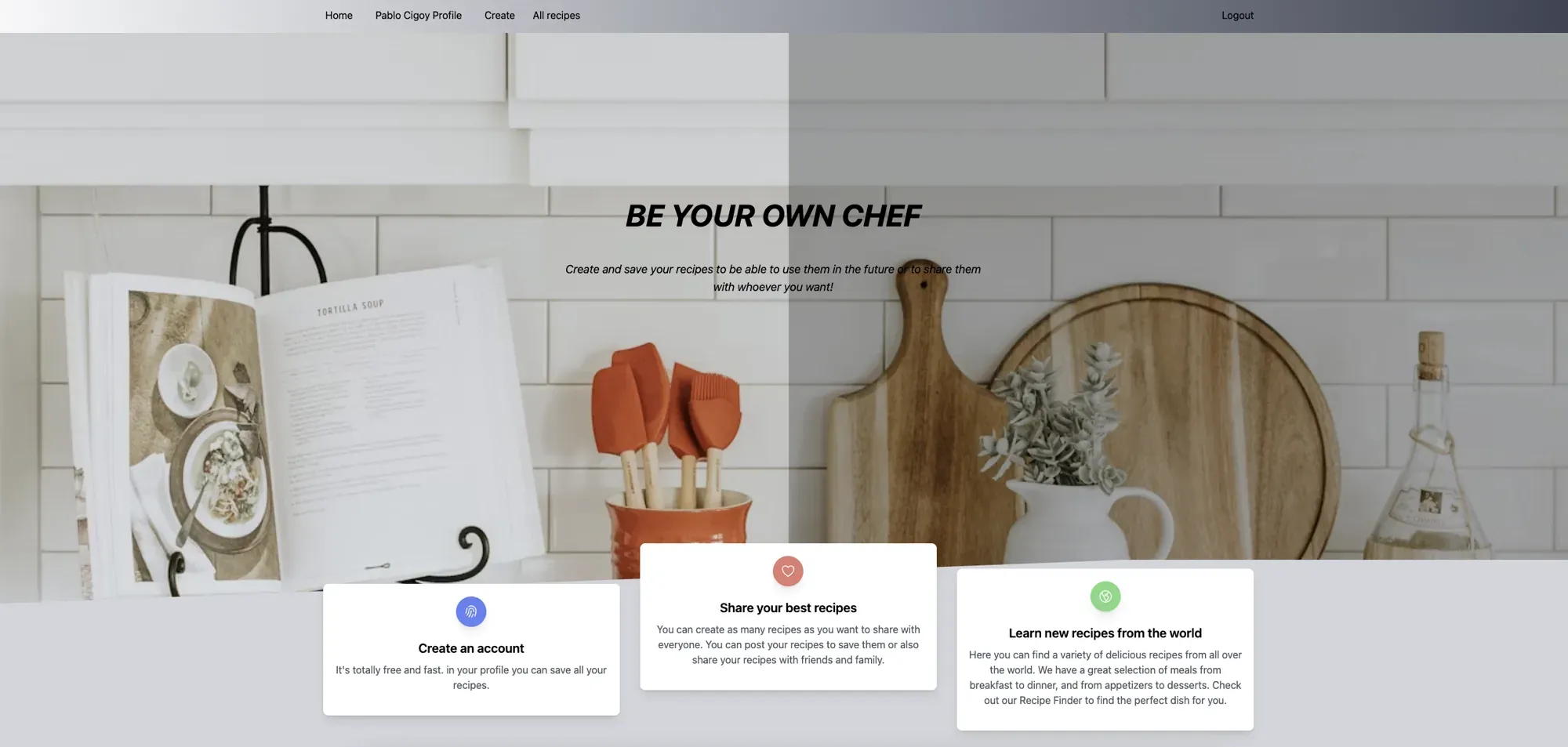 Be Chef — Website
