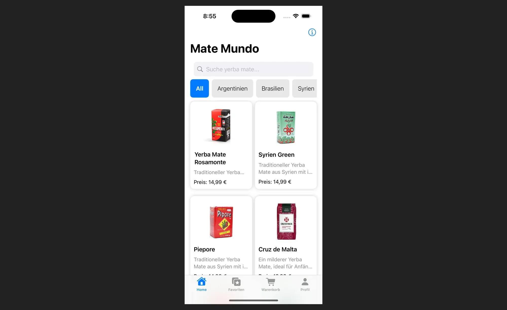 Mate Mundo — iOS App