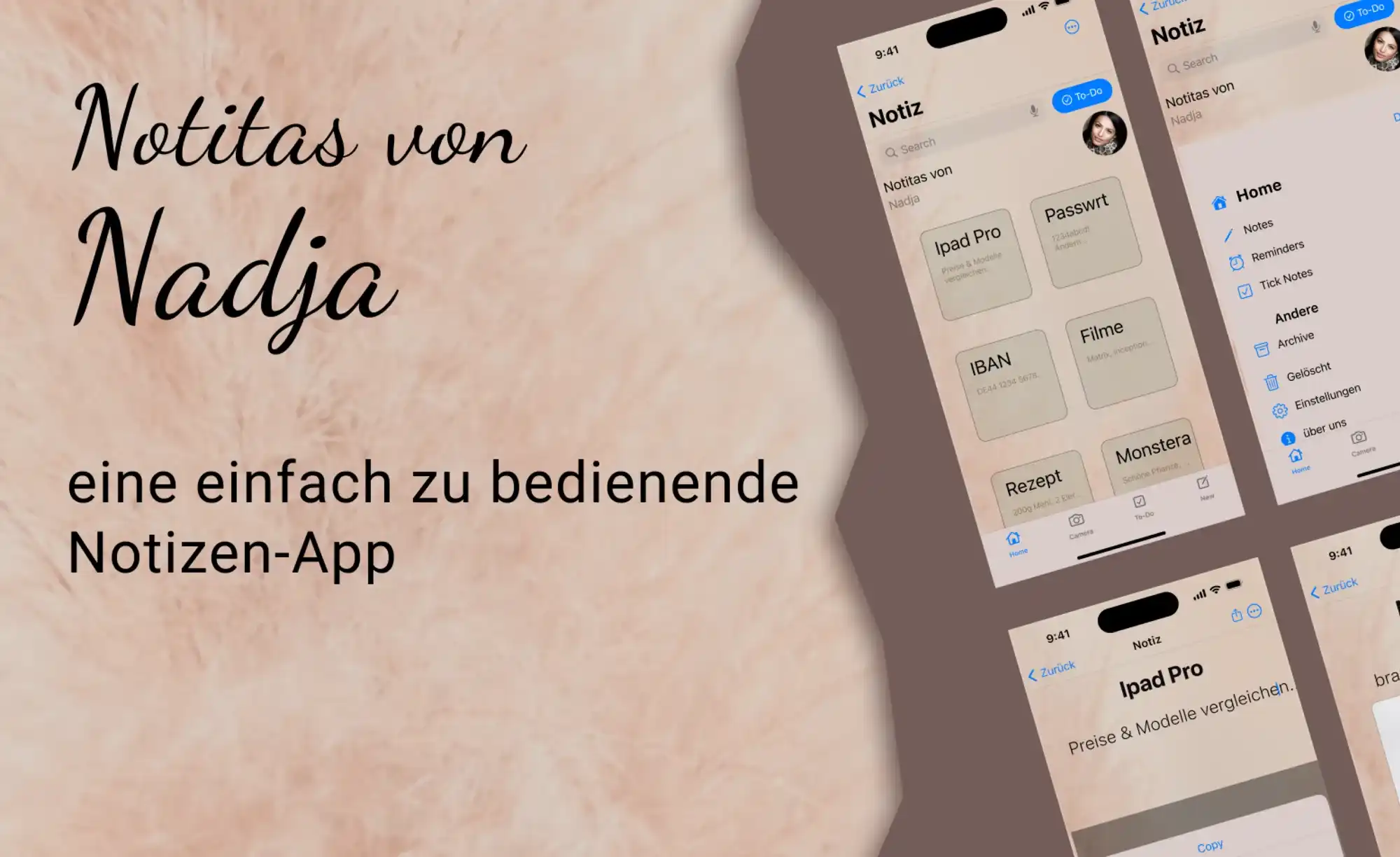Notitas von Nadja — UX/UI App Design