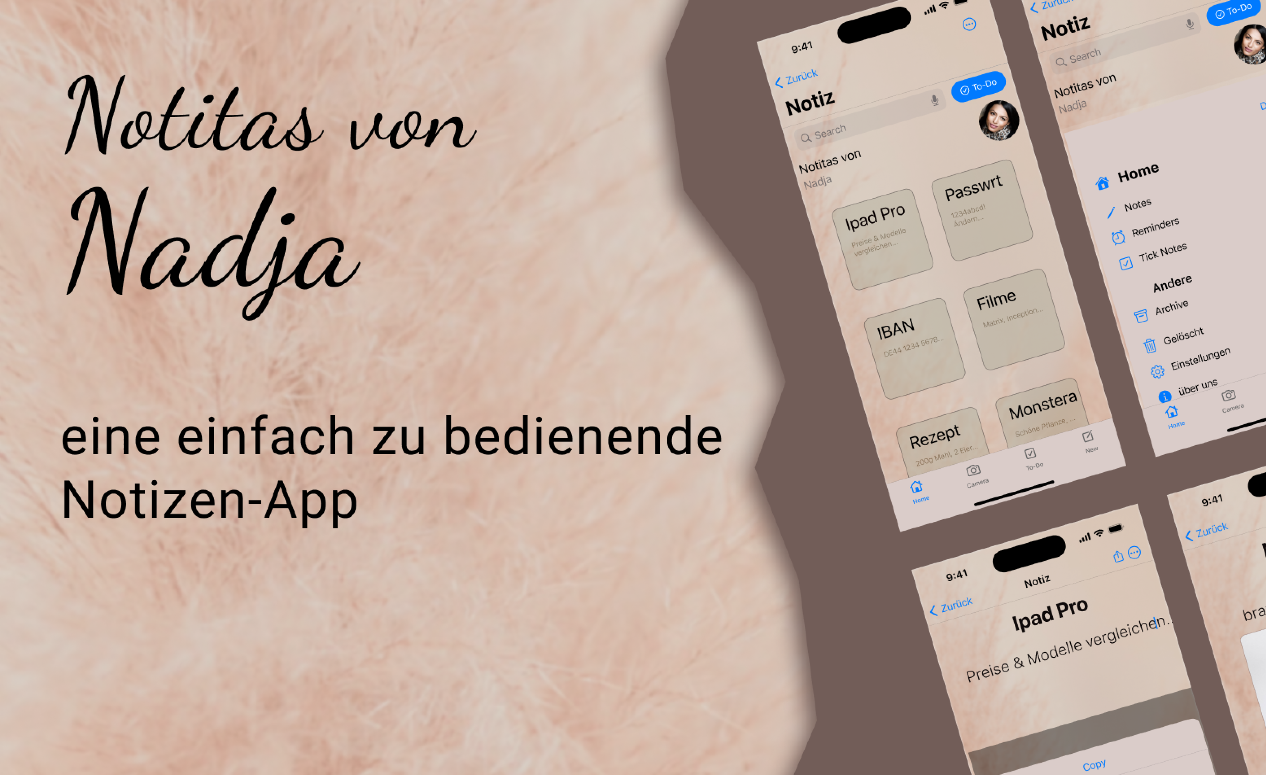 Notitas von Nadja App Design