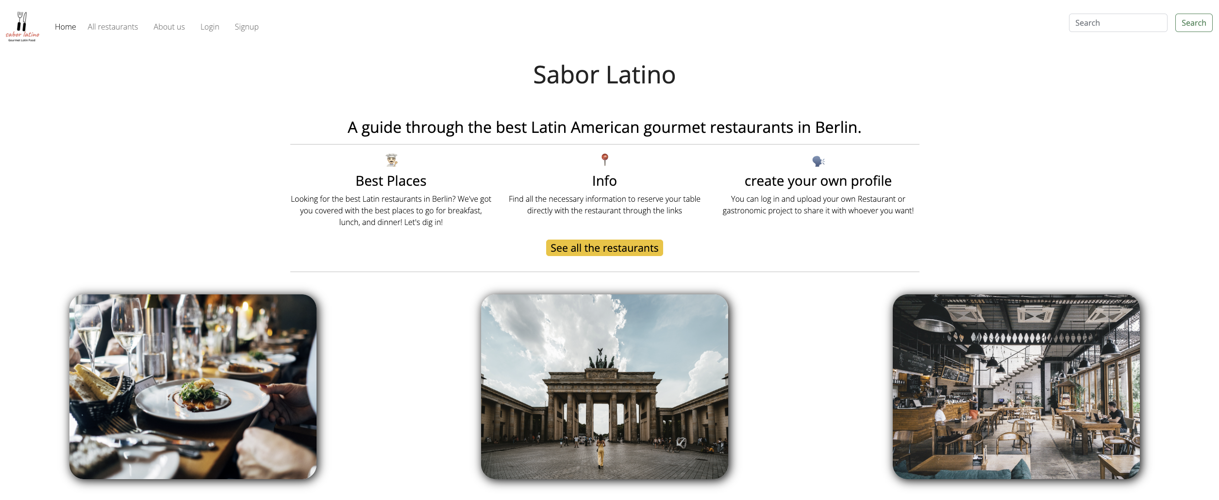 Sabor Latino Website